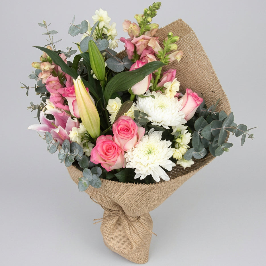 Florist Choice Flower Bouquet (Light Pink Theme)