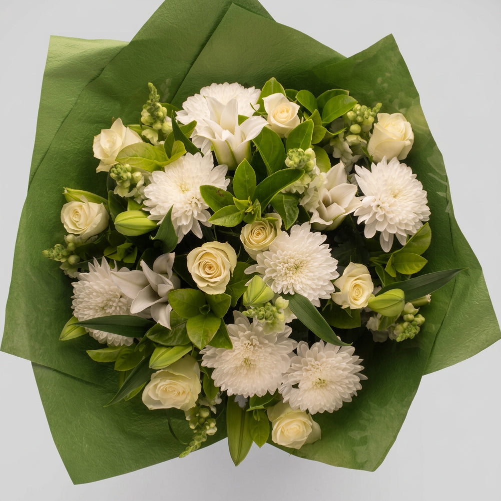Large White Green Bouquet