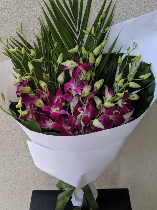 Long Lasting Purple Orchids Bouquet