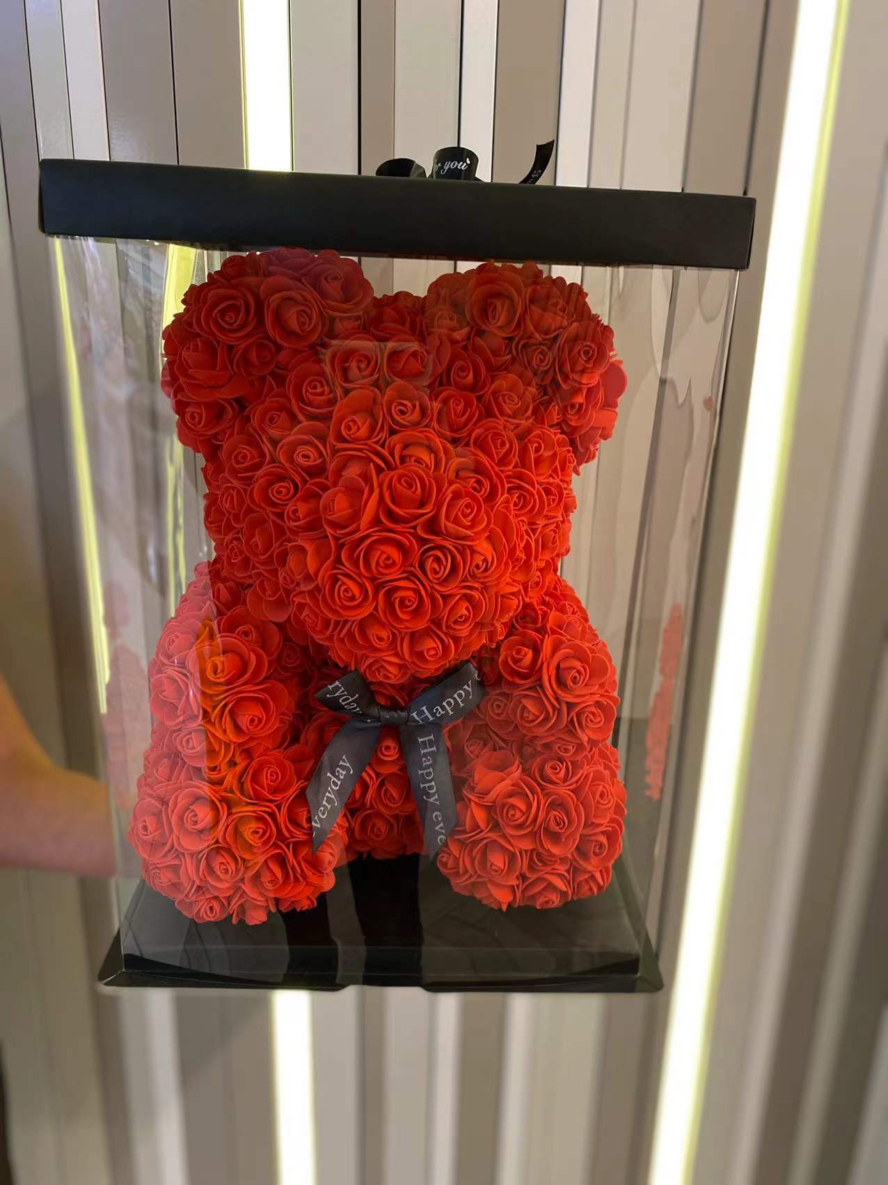 Valentine's Day Rose Teddy Bear ( Red)