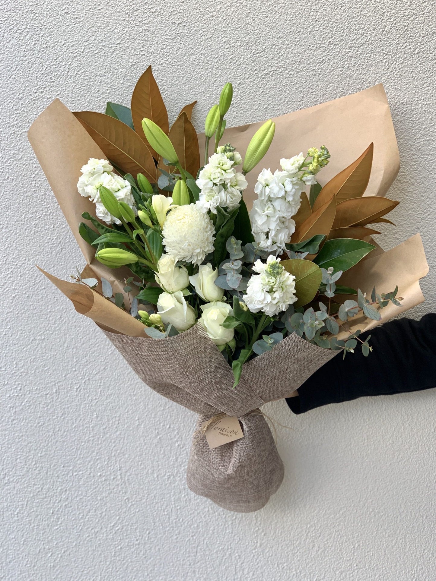 Florist Choice Flower Bouquet (White and Green Theme)